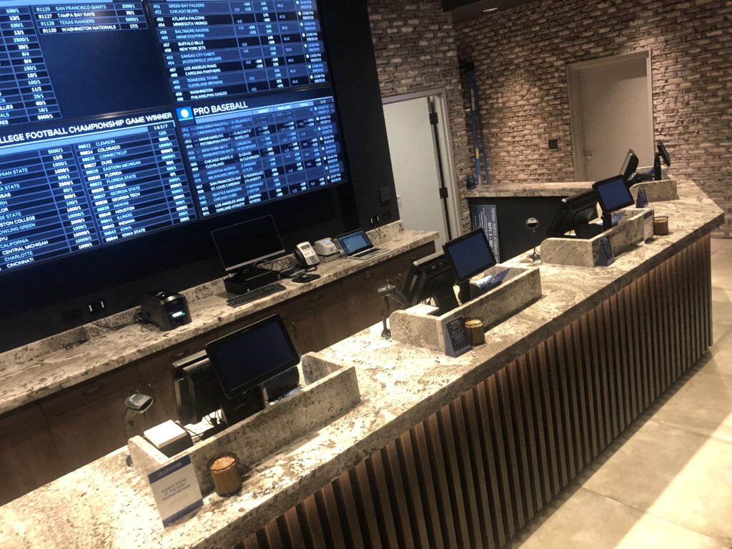 Granite countertops at Yellow Brick Casino